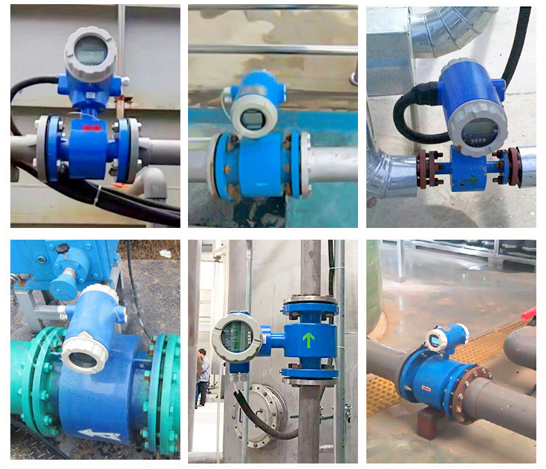 dn600污水流量計現場安裝使用圖